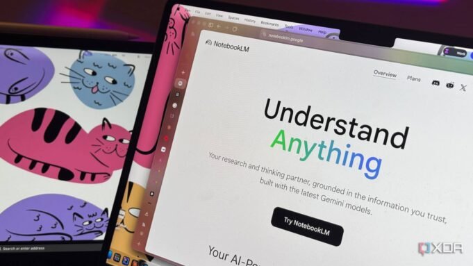 laptop-screen-displaying-notebooklm-website-with-understand-anything-headline-next-to-tablet-showing-colorful-cat-illustrations.jpg