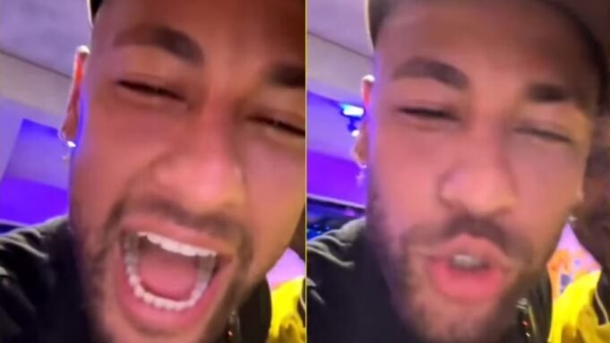 A reação eufórica de Neymar após confirmar sua convocação para o Brasil A reação eufórica de Neymar após confirmar sua convocação para o Brasil