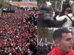 Incidentes e transbordamento no Kempes: caos total na entrada dos torcedores do River
