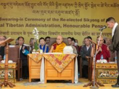 Penpa Tsering empossado para reeleição para liderar o governo tibetano no exílio
