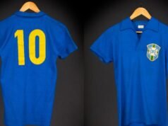 À medida que a Copa do Mundo se aproxima, a última camisa de Pelé de 1958 será leiloada