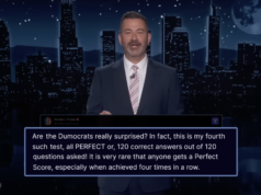 Jimmy Kimmel reage a Trump se gabando dos resultados de seus exames de saúde